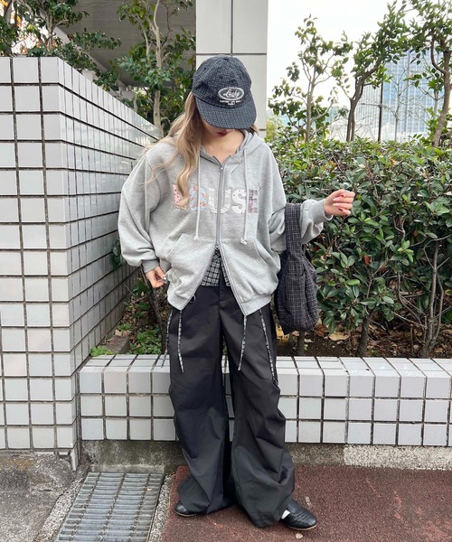 WC（ダブル シー）の「チェックレイヤードワイドパンツ（その他パンツ・レディース・ブラック/ブラウン・FREE）」の15枚目の写真