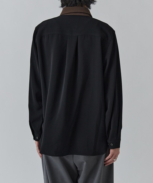 Lui's(ルイス)の「ソフトタッチクレリックシャツ(シャツ/ブラウス・メンズ・ホワイト/ブラック/モカ・M/S)」の10枚目の写真