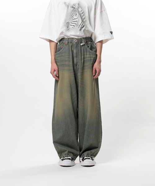 Maison MIHARA YASUHIRO(メゾンミハラヤスヒロ)の「Light Denim Wide Pants(デニムパンツ・メンズ・インディゴブルー/ライトブルー・44/46)」の2枚目の写真