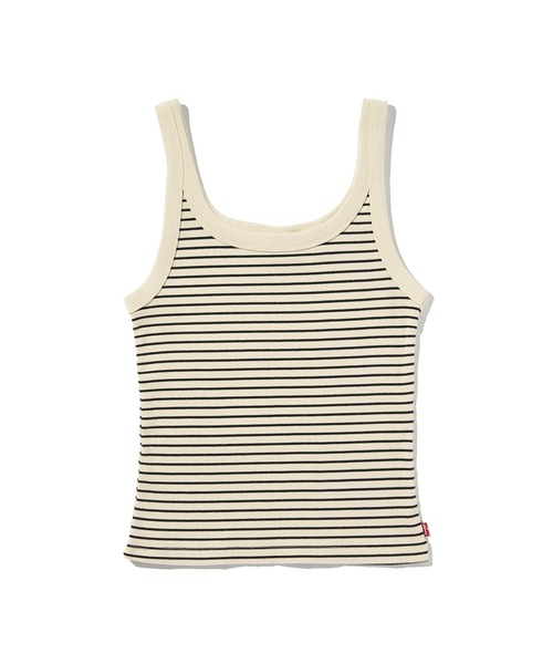 Levi's（リーバイス）の「Levi's/リーバイス エッセンシャル リブタンクトップ（Tシャツ/カットソー・レディース・ホワイト・M/S/XS）」の3枚目の写真