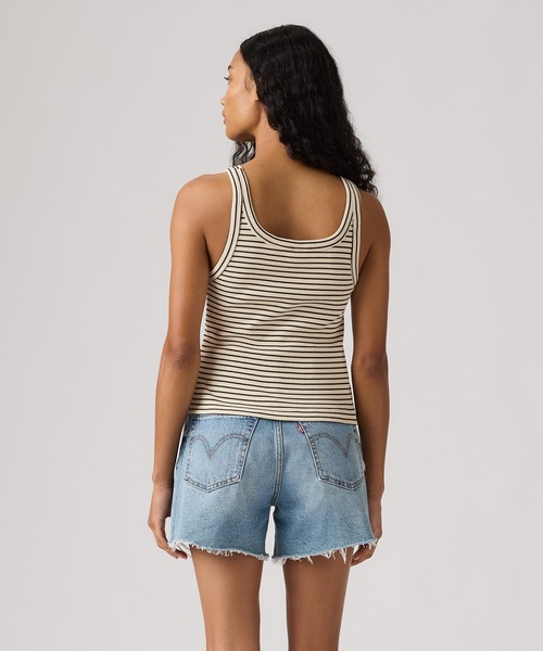Levi's（リーバイス）の「Levi's/リーバイス エッセンシャル リブタンクトップ（Tシャツ/カットソー・レディース・ホワイト・M/S/XS）」の2枚目の写真