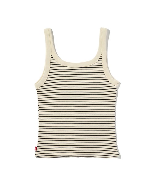 Levi's（リーバイス）の「Levi's/リーバイス エッセンシャル リブタンクトップ（Tシャツ/カットソー・レディース・ホワイト・M/S/XS）」の4枚目の写真