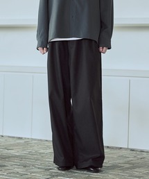 ASTRONOMY | 2タックTRストライプワイドストレートパンツ(その他パンツ)