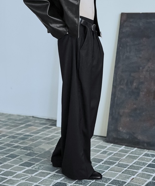 ASTRONOMY（アストロノミー）の「2タックTRストライプワイドストレートパンツ（その他パンツ・メンズ・ブラック系1/ブラック系2/ネイビー/グレー・XL/L/M/S）」の7枚目の写真