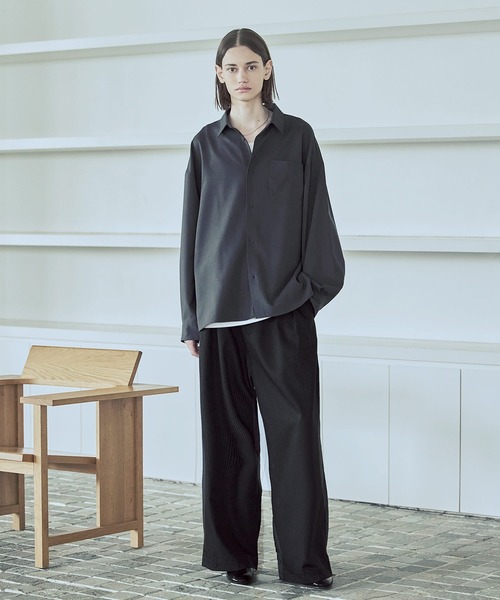 ASTRONOMY（アストロノミー）の「2タックTRストライプワイドストレートパンツ（その他パンツ・メンズ・ブラック系1/ブラック系2/ネイビー/グレー・XL/L/M/S）」の17枚目の写真