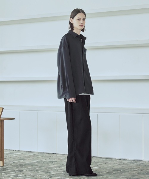 ASTRONOMY（アストロノミー）の「2タックTRストライプワイドストレートパンツ（その他パンツ・メンズ・ブラック系1/ブラック系2/ネイビー/グレー・XL/L/M/S）」の19枚目の写真