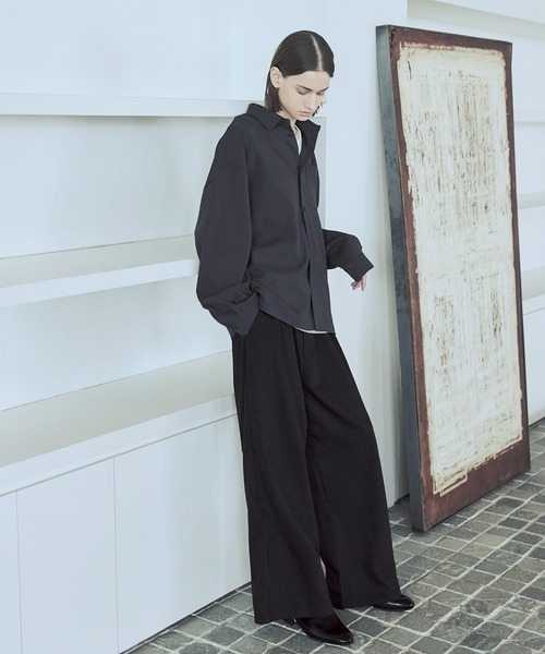 ASTRONOMY（アストロノミー）の「2タックTRストライプワイドストレートパンツ（その他パンツ・メンズ・ブラック系1/ブラック系2/ネイビー/グレー・XL/L/M/S）」の20枚目の写真