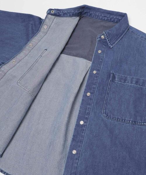 FORK&SPOON(フォークアンドスプーン)の「FORK&SPOON ペーパーブレンドデニムシャツ(シャツ/ブラウス・レディース・ブラック/ブルー・1)」の18枚目の写真