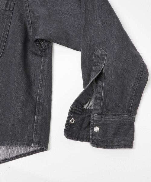 FORK&SPOON(フォークアンドスプーン)の「FORK&SPOON ペーパーブレンドデニムシャツ(シャツ/ブラウス・レディース・ブラック/ブルー・1)」の10枚目の写真