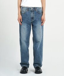 DEN0463 SAND BLUE WIDE JEANS
