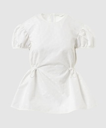 CECILIE BAHNSEN | TOP WITH PUFF SLEEVES ANO DRAWSTRING WAIST(シャツ/ブラウス)
