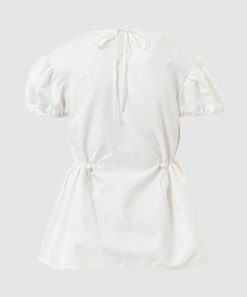 CECILIE BAHNSEN(セシリー バンセン)の「TOP WITH PUFF SLEEVES ANO DRAWSTRING WAIST(シャツ/ブラウス・レディース・ホワイト・8/6)」の5枚目の写真
