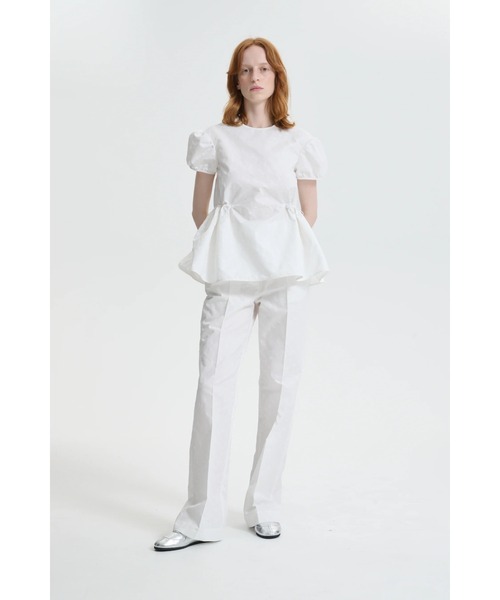 CECILIE BAHNSEN(セシリー バンセン)の「TOP WITH PUFF SLEEVES ANO DRAWSTRING WAIST(シャツ/ブラウス・レディース・ホワイト・8/6)」の2枚目の写真