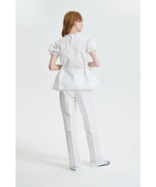 CECILIE BAHNSEN(セシリー バンセン)の「TOP WITH PUFF SLEEVES ANO DRAWSTRING WAIST(シャツ/ブラウス・レディース・ホワイト・8/6)」の3枚目の写真