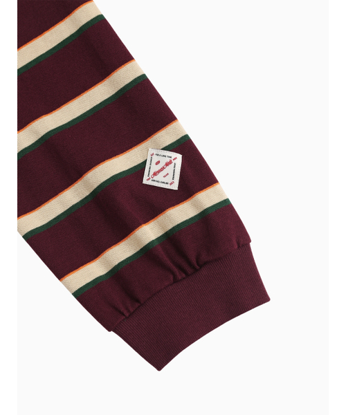 MENASOO(ミナス)の「Menasoo Stripe Rugby T Shirt_Burgundy(ポロシャツ・レディース・バーガンディー・F)」の17枚目の写真
