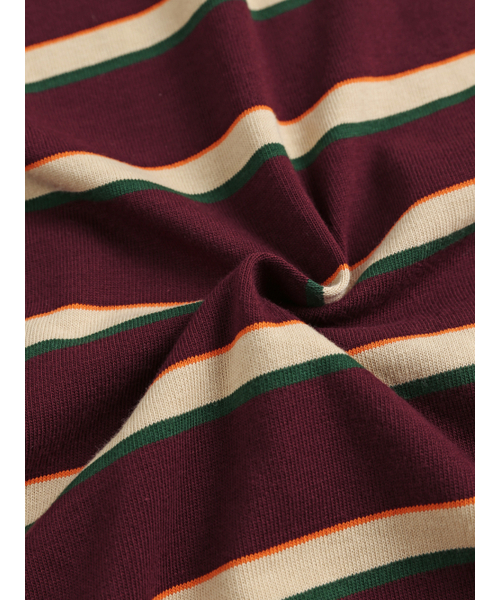 MENASOO(ミナス)の「Menasoo Stripe Rugby T Shirt_Burgundy(ポロシャツ・レディース・バーガンディー・F)」の19枚目の写真