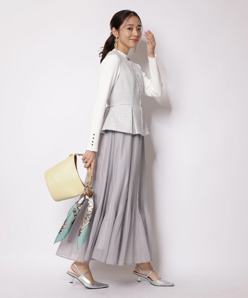 JUSGLITTY（ジャスグリッティー）の「スプリングジャンスカワンピース（ワンピース・レディース・ブルーグレー・2/1/0）」の3枚目の写真