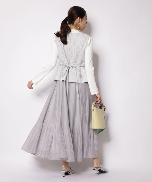 JUSGLITTY（ジャスグリッティー）の「スプリングジャンスカワンピース（ワンピース・レディース・ブルーグレー・2/1/0）」の5枚目の写真