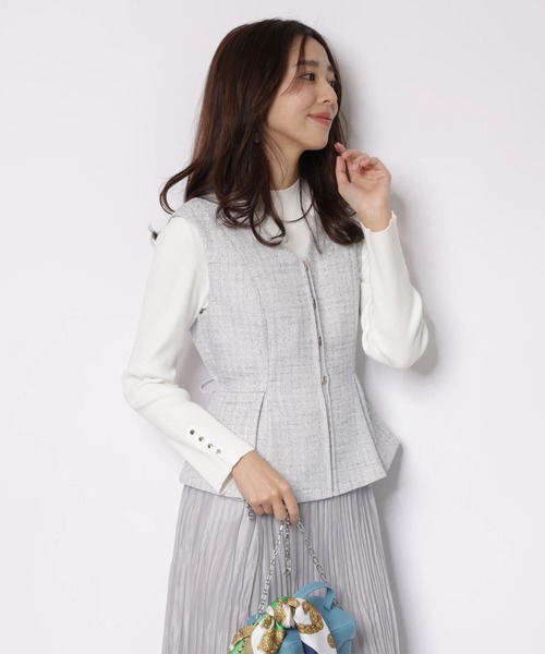 JUSGLITTY（ジャスグリッティー）の「スプリングジャンスカワンピース（ワンピース・レディース・ブルーグレー・2/1/0）」の6枚目の写真