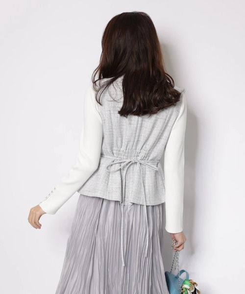 JUSGLITTY（ジャスグリッティー）の「スプリングジャンスカワンピース（ワンピース・レディース・ブルーグレー・2/1/0）」の7枚目の写真