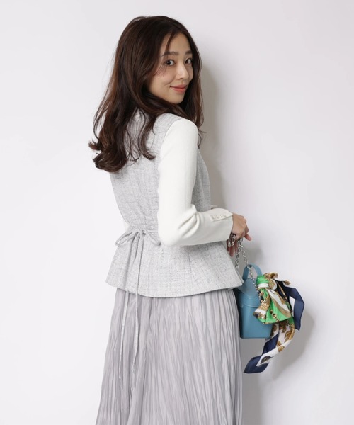 JUSGLITTY（ジャスグリッティー）の「スプリングジャンスカワンピース（ワンピース・レディース・ブルーグレー・2/1/0）」の8枚目の写真