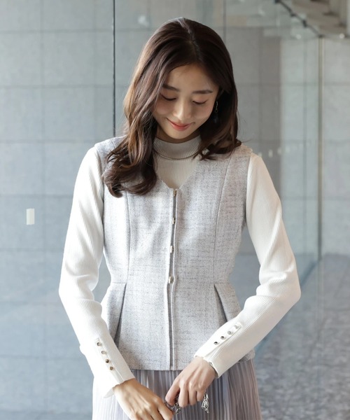 JUSGLITTY（ジャスグリッティー）の「スプリングジャンスカワンピース（ワンピース・レディース・ブルーグレー・2/1/0）」の10枚目の写真