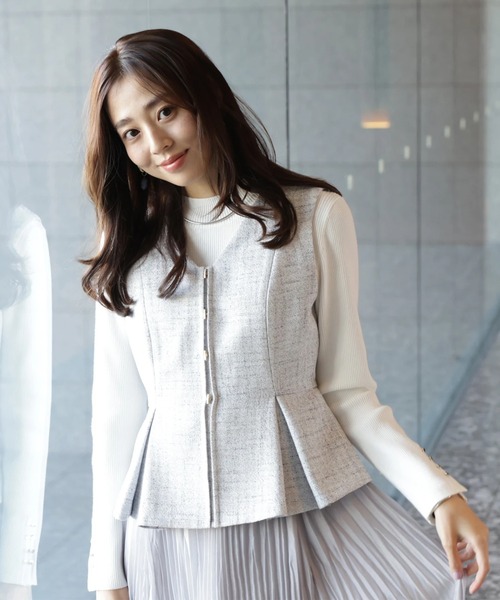 JUSGLITTY（ジャスグリッティー）の「スプリングジャンスカワンピース（ワンピース・レディース・ブルーグレー・2/1/0）」の11枚目の写真