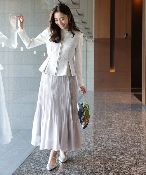 JUSGLITTY（ジャスグリッティー）の「スプリングジャンスカワンピース（ワンピース・レディース・ブルーグレー・2/1/0）」の13枚目の写真