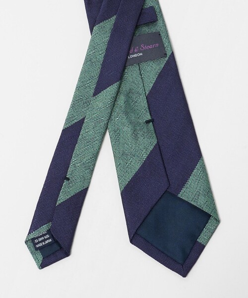 Seaward&stearn(シーワードスターン)の「<Seaward & Stearn>8.0cm ストライプ3 ネクタイ(ネクタイ・メンズ・ネイビー・FREE)」の3枚目の写真