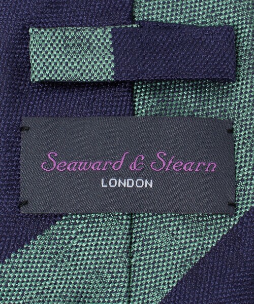 Seaward&stearn(シーワードスターン)の「<Seaward & Stearn>8.0cm ストライプ3 ネクタイ(ネクタイ・メンズ・ネイビー・FREE)」の5枚目の写真