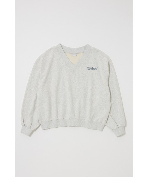 セール】FADED V NECK SWEAT シャツ（スウェット）｜MOUSSY（マウジー
