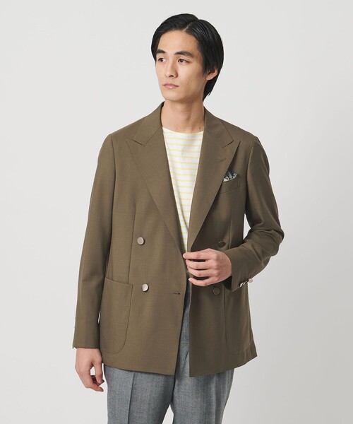 ウール モヘヤ 4ボタン ダブルブレストブレザー S‐MODEL（テーラード
