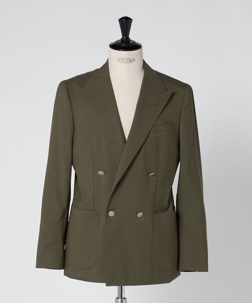 UNITED ARROWS(ユナイテッドアローズ)の「ウール モヘヤ 4ボタン ダブルブレストブレザー S‐MODEL(テーラードジャケット・メンズ・オリーブ/ネイビー・50/48/46/44)」の20枚目の写真