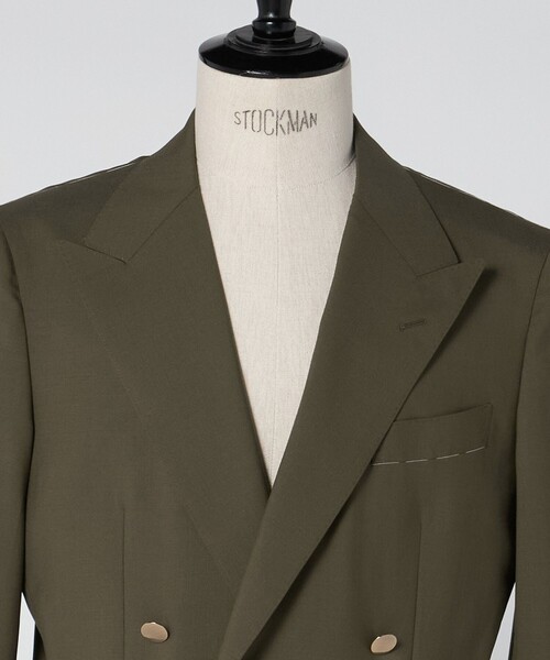 UNITED ARROWS(ユナイテッドアローズ)の「ウール モヘヤ 4ボタン ダブルブレストブレザー S‐MODEL(テーラードジャケット・メンズ・オリーブ/ネイビー・50/48/46/44)」の22枚目の写真