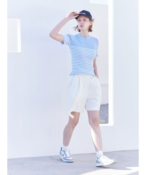 AYIHOLIC CASHMERE(アイホリックカシミア)の「フリルストライプラウンド(ニット/セーター・レディース・その他・M/S)」の7枚目の写真