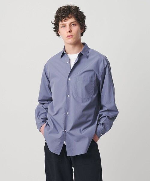 UNITED ARROWS（ユナイテッドアローズ）の「カリビアーナミルズ ポプリン レギュラーカラーシャツ（シャツ/ブラウス・メンズ・ホワイト/ライトブルー/ライラック/ネイビー・S/XL/L/M）」の4枚目の写真