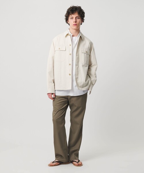 UNITED ARROWS(ユナイテッドアローズ)の「カリビアーナミルズ ポプリン レギュラーカラーシャツ(シャツ/ブラウス・メンズ・ホワイト/ライトブルー/ライラック/ネイビー・S/XL/L/M)」の5枚目の写真