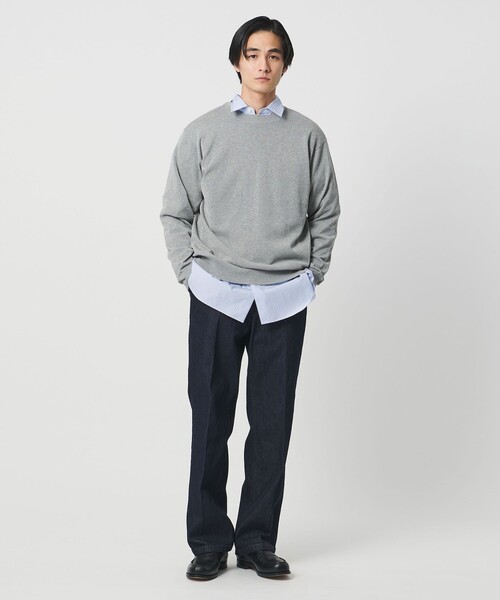 UNITED ARROWS(ユナイテッドアローズ)の「カリビアーナミルズ ポプリン レギュラーカラーシャツ(シャツ/ブラウス・メンズ・ホワイト/ライトブルー/ライラック/ネイビー・S/XL/L/M)」の11枚目の写真
