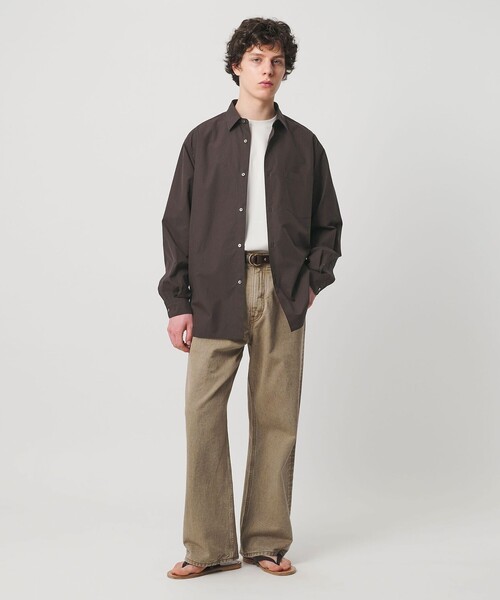UNITED ARROWS(ユナイテッドアローズ)の「カリビアーナミルズ ポプリン レギュラーカラーシャツ(シャツ/ブラウス・メンズ・ホワイト/ライトブルー/ライラック/ネイビー・S/XL/L/M)」の9枚目の写真