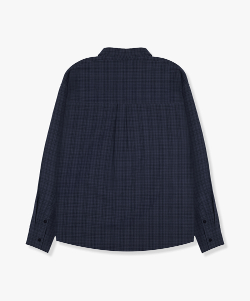 GEECOON（ジークーン）の「クラシックオーバーサイズチェックシャツ GEE257-101 ブルー（シャツ/ブラウス・メンズ・ブルー・L/XL）」の3枚目の写真