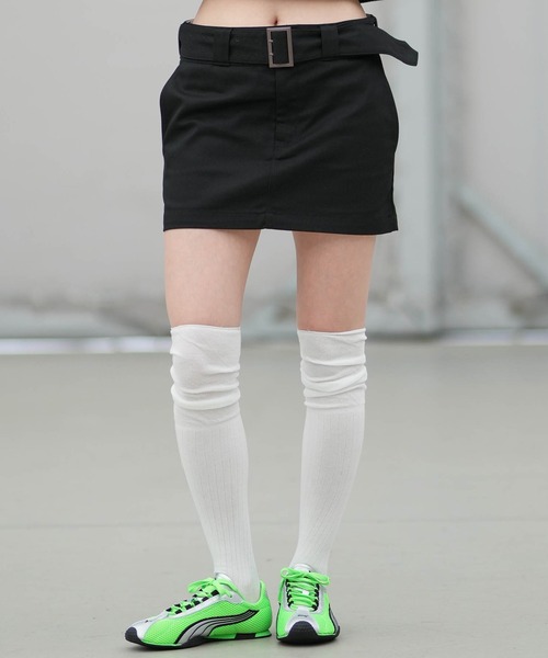 Dickies(ディッキーズ)の「【ムラサキスポーツ限定】Dickies/ディッキーズ ミニスカート ベルト付き 2way DY0001(スカート・レディース・ブラック/オリーブ/ホワイト/カーキブラウン・M/S)」の12枚目の写真
