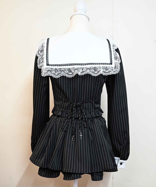 2点SET】クロス刺繍短丈セットアップ（セットアップ）｜MA*RS