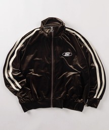 STARTER（スターター）の「【88】【STARTER/スターター】ワンポイント刺繍 サイドライン ベロア トラックジャケット ジャージ（ジャージ）」