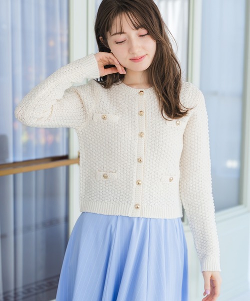 Rene 2026春　ニットプルオーバー　明日3/24迄の出品‼️ 2026 KNIT COLLECTION -春の始めに着たい ニット アイテム- 】フリル