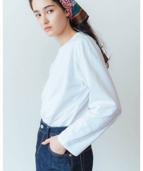 THE SHINZONE（ザ　シンゾーン）の「PACK LONG SLEEVE TEE 24AMSCU04（Tシャツ/カットソー・レディース・ホワイト・FREE）」の3枚目の写真
