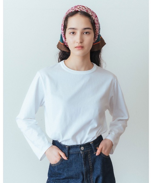 THE SHINZONE（ザ　シンゾーン）の「PACK LONG SLEEVE TEE 24AMSCU04（Tシャツ/カットソー・レディース・ホワイト・FREE）」の4枚目の写真