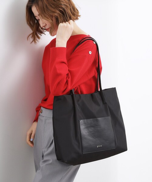 grove（グローブ）の「【A4】タックポケ3層トート（トートバッグ・レディース・ブラック/ブラック系4/ナチュラル・00）」の17枚目の写真