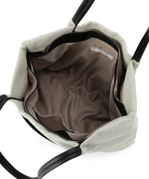 grove（グローブ）の「【A4】タックポケ3層トート（トートバッグ・レディース・ブラック/ブラック系4/ナチュラル・00）」の10枚目の写真