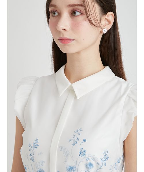 CELFORD（セルフォード）の「【洗える】パネルフラワーワンピース（ワンピース・レディース・ネイビー/オフホワイト/ブルー・36/38）」の10枚目の写真