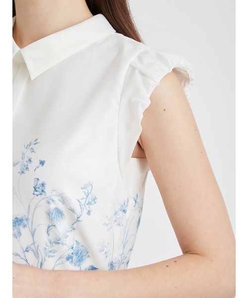 CELFORD（セルフォード）の「【洗える】パネルフラワーワンピース（ワンピース・レディース・ネイビー/オフホワイト/ブルー・36/38）」の11枚目の写真